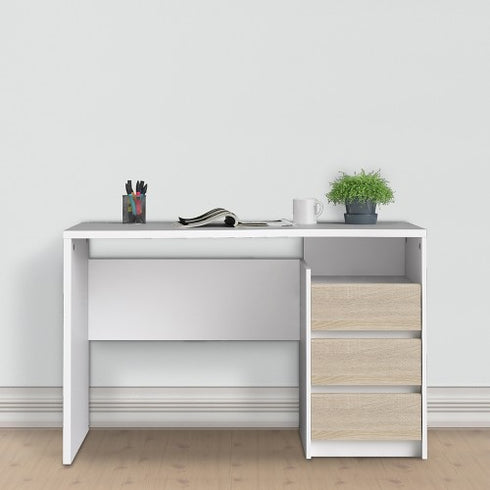*Function Plus Desk 3 drawers White Oak structure FSC Mix 70 % NC-COC-060652